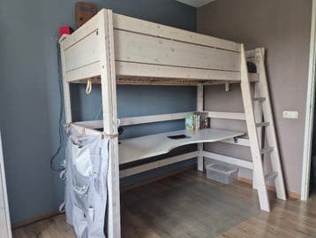 Hoogslaper met bureaublad LIFETIME, Ophalen, Gebruikt, Eenpersoons, 210 cm