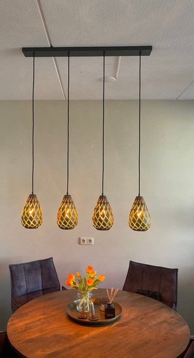 Mooie hanglamp voor eettafel, Ophalen, Zo goed als nieuw, Metaal