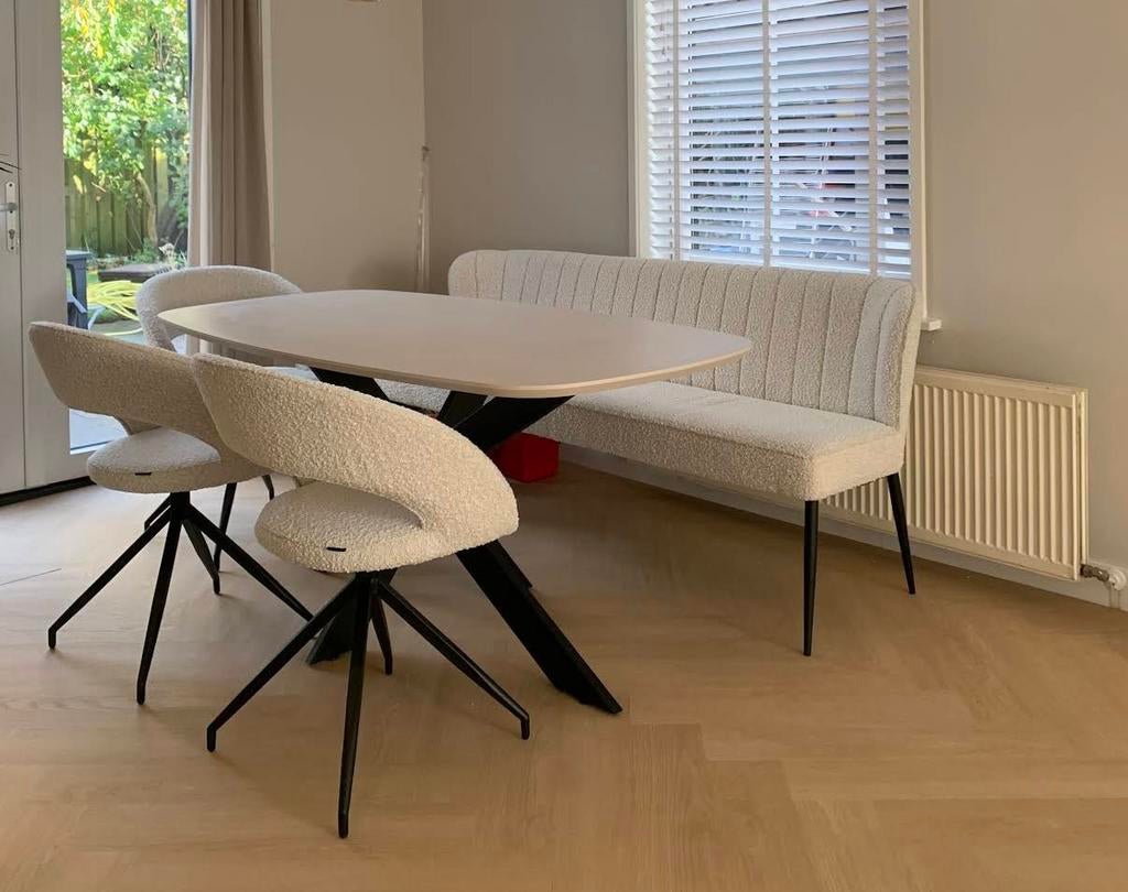 Maatwerk HPL eettafel, alles is mogelijk!, 100 tot 150 cm, Ophalen of Verzenden, Vijf personen of meer, Betaalbaar-Design