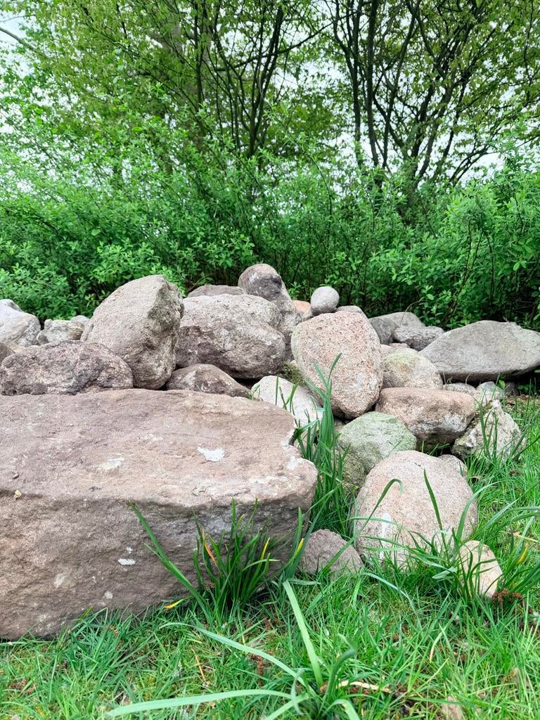 Grote veldkeien uit Drenthe - Perfect voor tuin of decoratie, Tuin en Terras, Ophalen, Overige materialen, Gebruikt, Kei