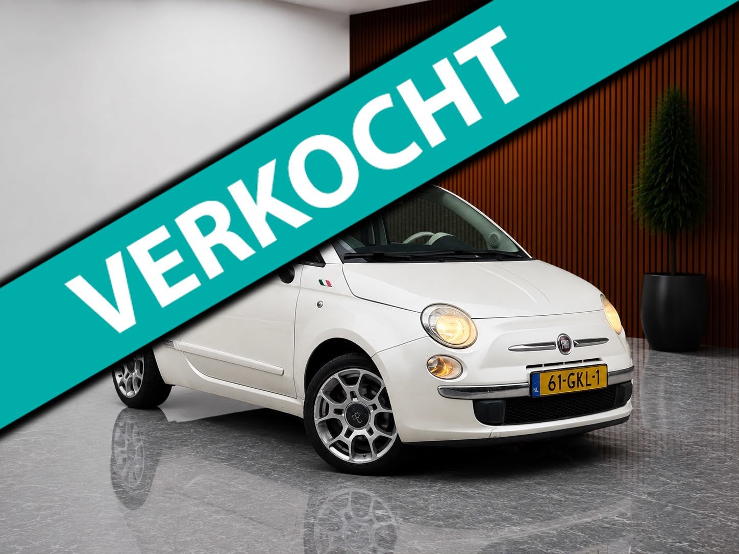 Fiat 500 1.2 Lounge PARELMOER! (PANORAMADAK, CARPLAY, ELEKT, Auto's, Voorwielaandrijving, Stof, Gebruikt, 840 kg