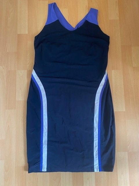 Jurk en Vestje van Anna van Toor, z.g.a.n. maat 44, Anna van Toor, Blauw, Maat 42/44 (L), Ophalen of Verzenden