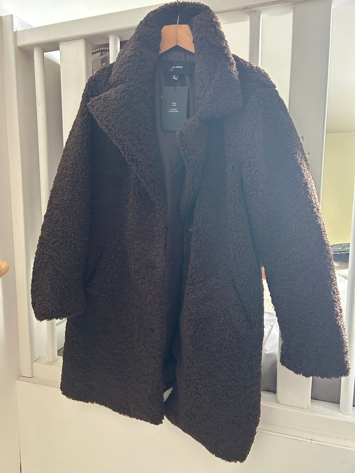 Vero Moda Teddy Jas Bruin Maat L - Nieuw met kaartjes, Ophalen, Nieuw, Maat 42/44 (L), Bruin