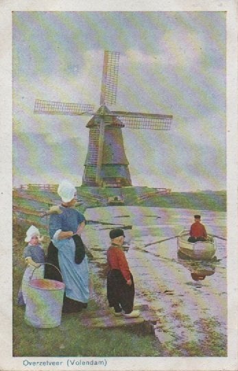 Twee ansichtkaarten uit Volendam, Verzenden, 1920 tot 1940, Gelopen, Noord-Holland