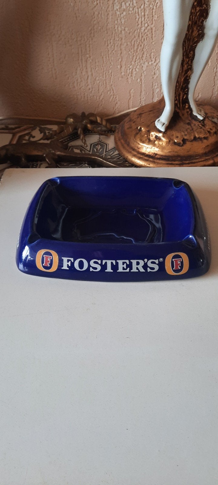 Vintage Foster's Bier Asbak - Australia's Famous Beer, Verzamelen, Biermerken, Ophalen of Verzenden, Gebruikt, Overige typen, Overige merken