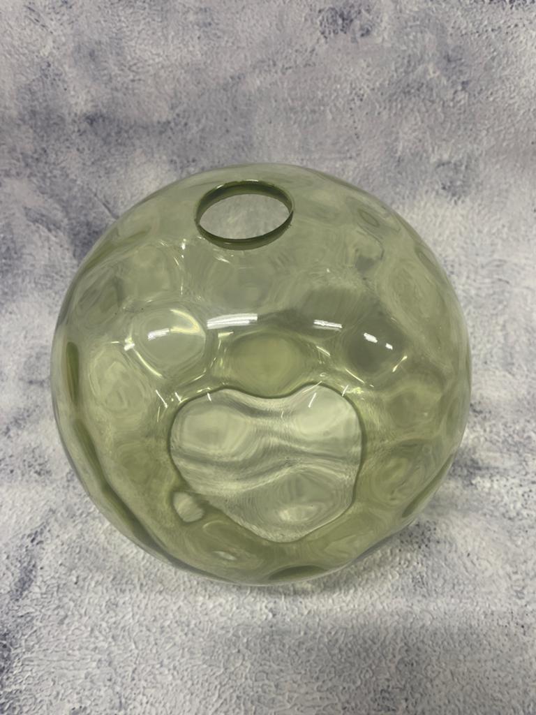 Made Ilaria Hanglamp Glazen Bol Groen 16 cm, Ophalen of Verzenden, Nieuw, Glas, Minder dan 50 cm