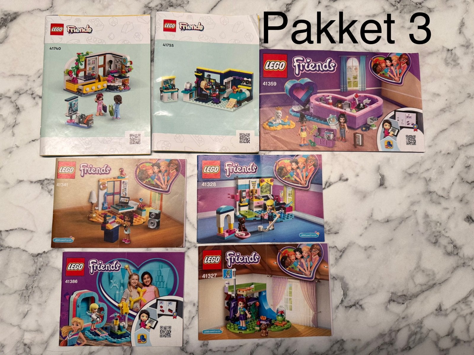 7-delig Lego Friends pakket (3), Ophalen of Verzenden, Complete set, Lego, Friends