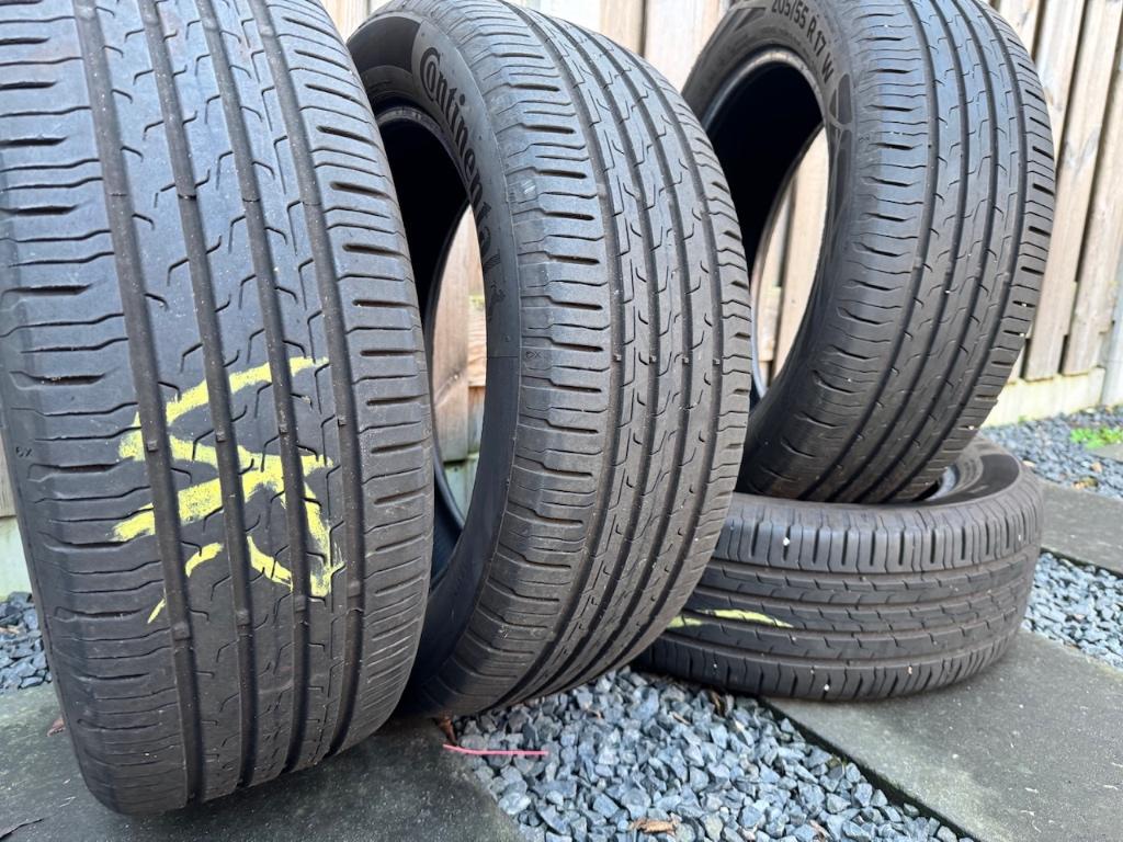 Zomerbanden / Banden 205 55 R17 91W Continental, Ophalen, Gebruikt