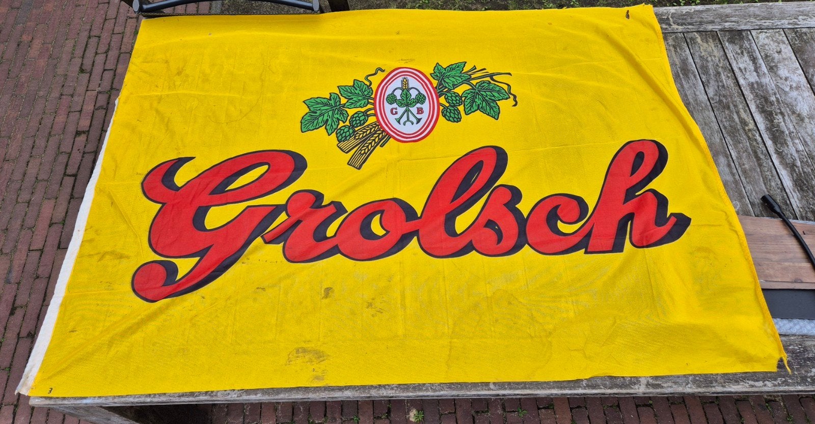 Grolsch vlag Retro orgineel, Diversen, Ophalen of Verzenden