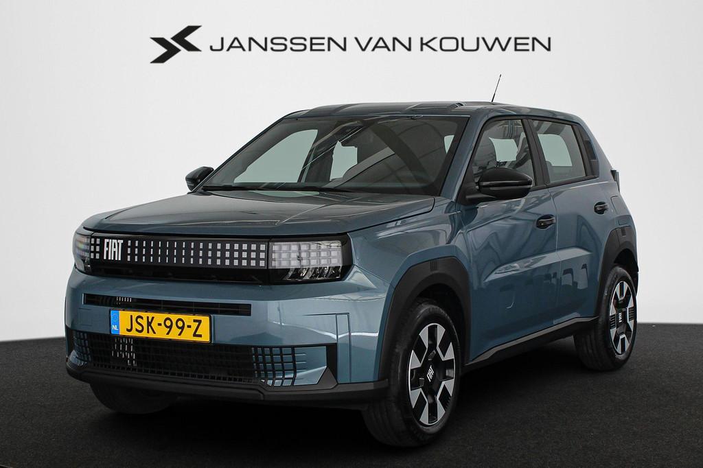 Fiat Grande Panda 1.2 Hybrid ICON Automaat Apple Carplay Air, Auto's, Stof, 600 kg, Blauw, Origineel Nederlands