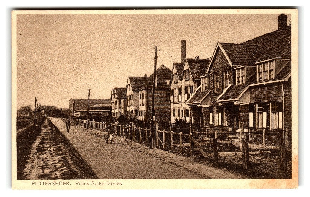 Puttershoek, Villa's Suikerfabriek, Ophalen of Verzenden, 1920 tot 1940, Gelopen, Zuid-Holland