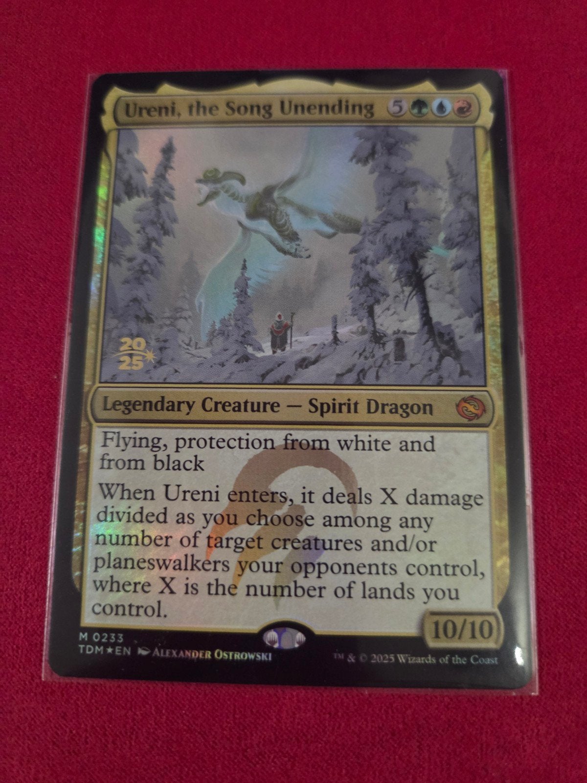 Ureni, the Song Unending - TDM 233 Promo, Ophalen of Verzenden, Zo goed als nieuw, Losse kaart, Foil