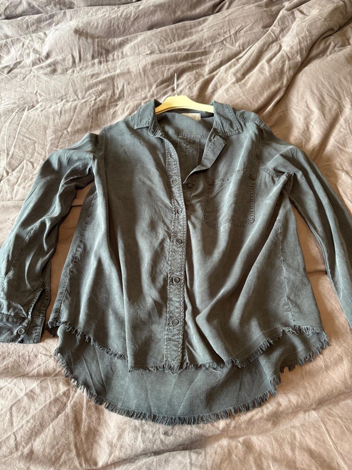 Bella Dahl Tencel Lyocell Blouse Maat L, Ophalen of Verzenden, Zo goed als nieuw, Maat 42/44 (L), Grijs