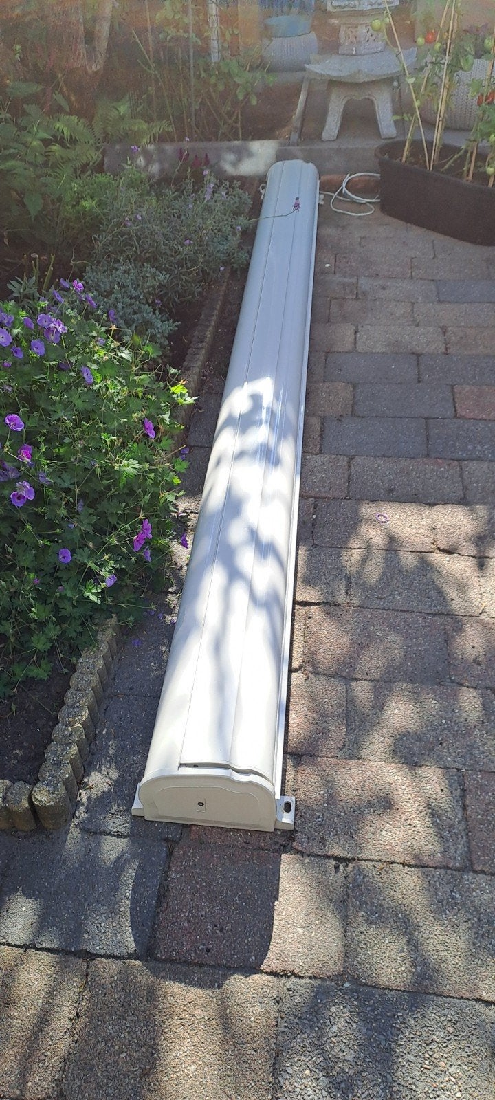 zonnescherm, knikarmscherm,uitvalscherm, Tuin en Terras, Zonneschermen, 150 tot 300 cm, Ophalen, Zo goed als nieuw, Knikarmscherm