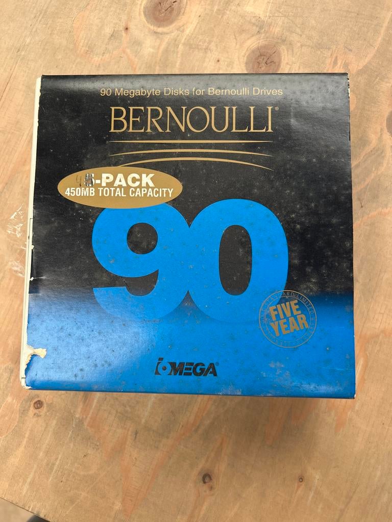 4x Iomega Bernoulli 90MB Disks - Nieuw in doos, Intern, ., HDD, Nieuw