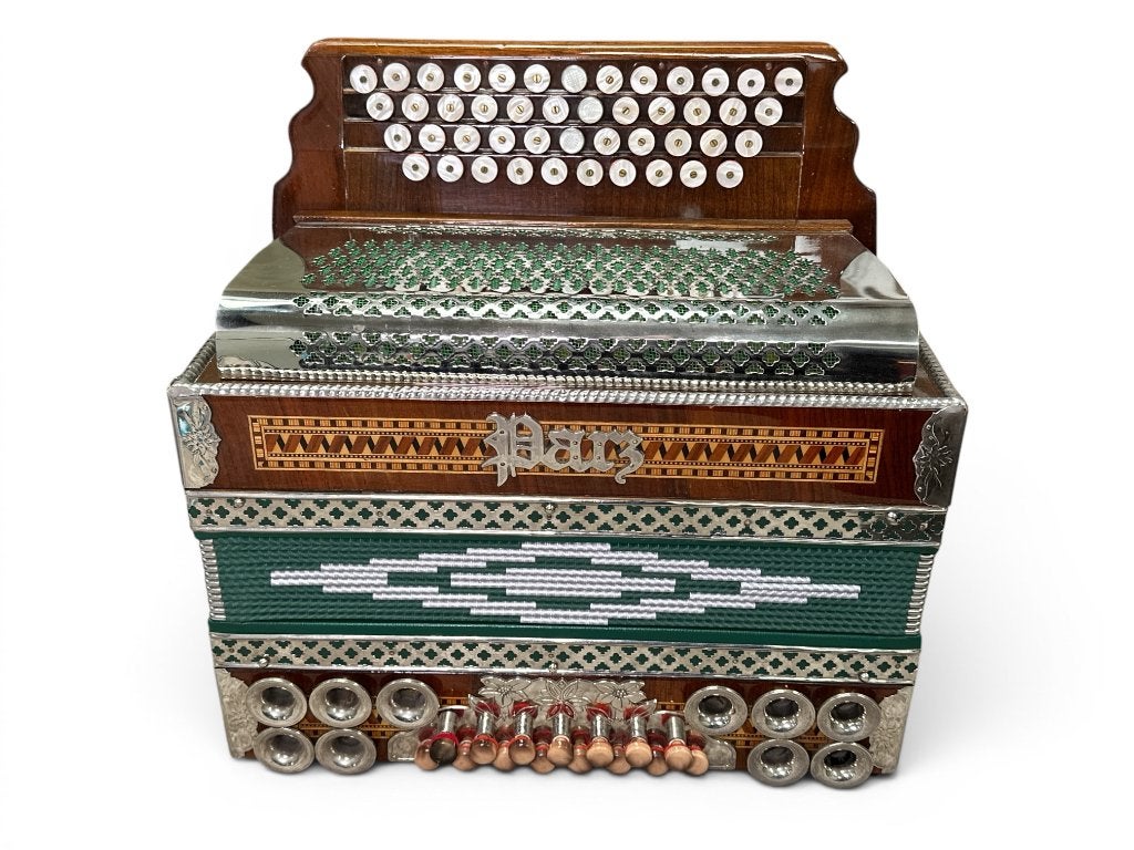 Parz 4 rijer steirische harmonica G-C-F-B, Overige formaten, Met koffer, Parz, Parz Austria