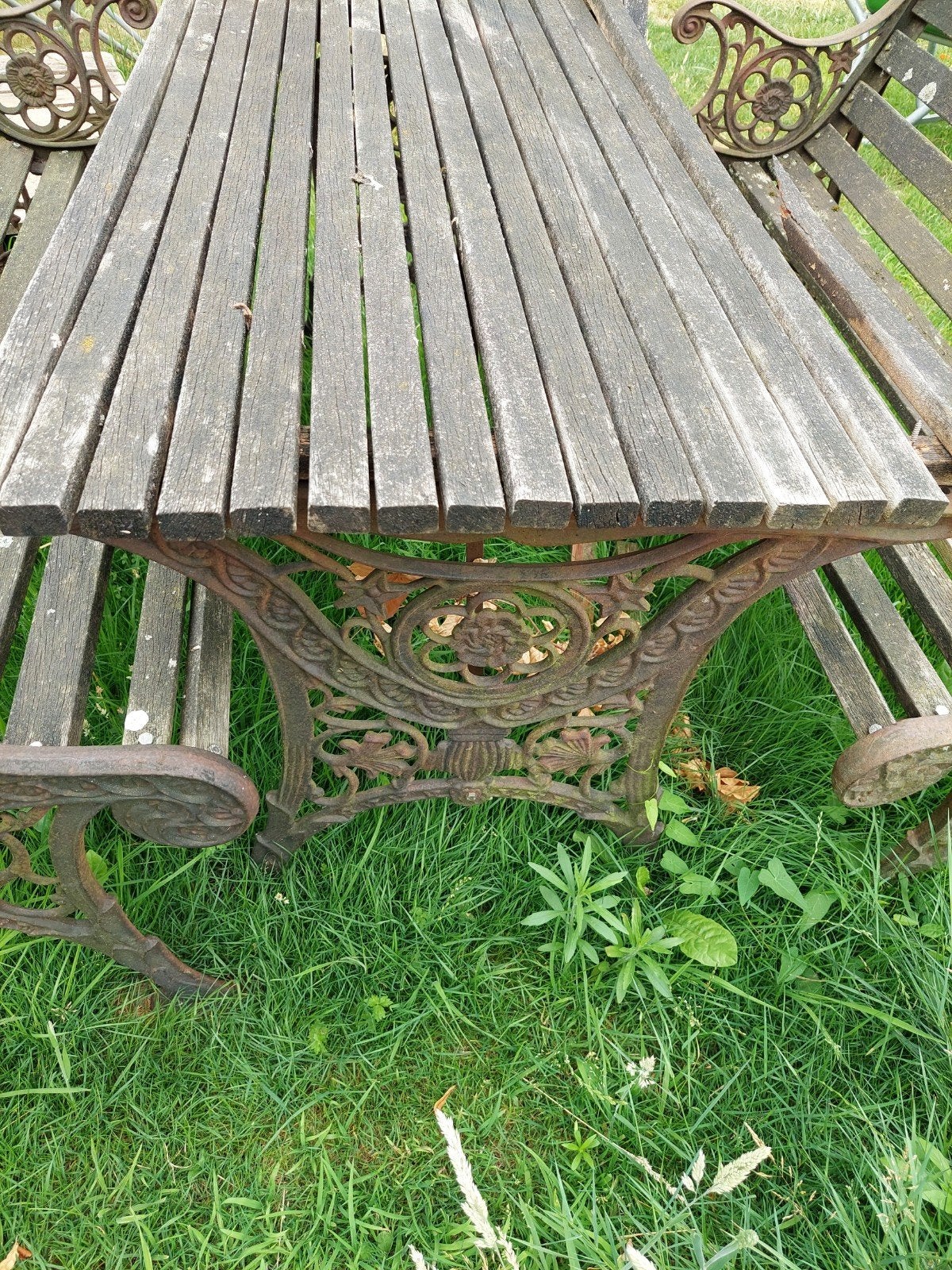 Gietijzeren tuinset, Ophalen, Gebruikt, Tuinset, Overige materialen