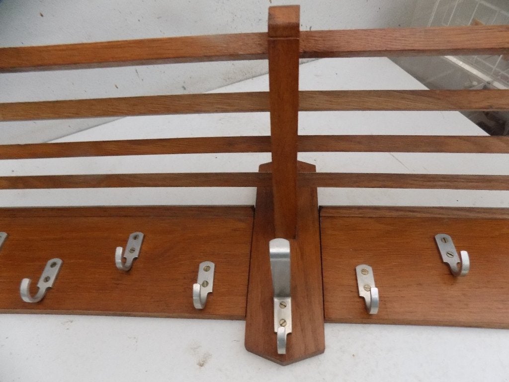 Wandkapstok mid century xxl royaal typerend scandinavisch, Wandkapstok, Gebruikt, Ophalen of Verzenden, Minder dan 100 cm