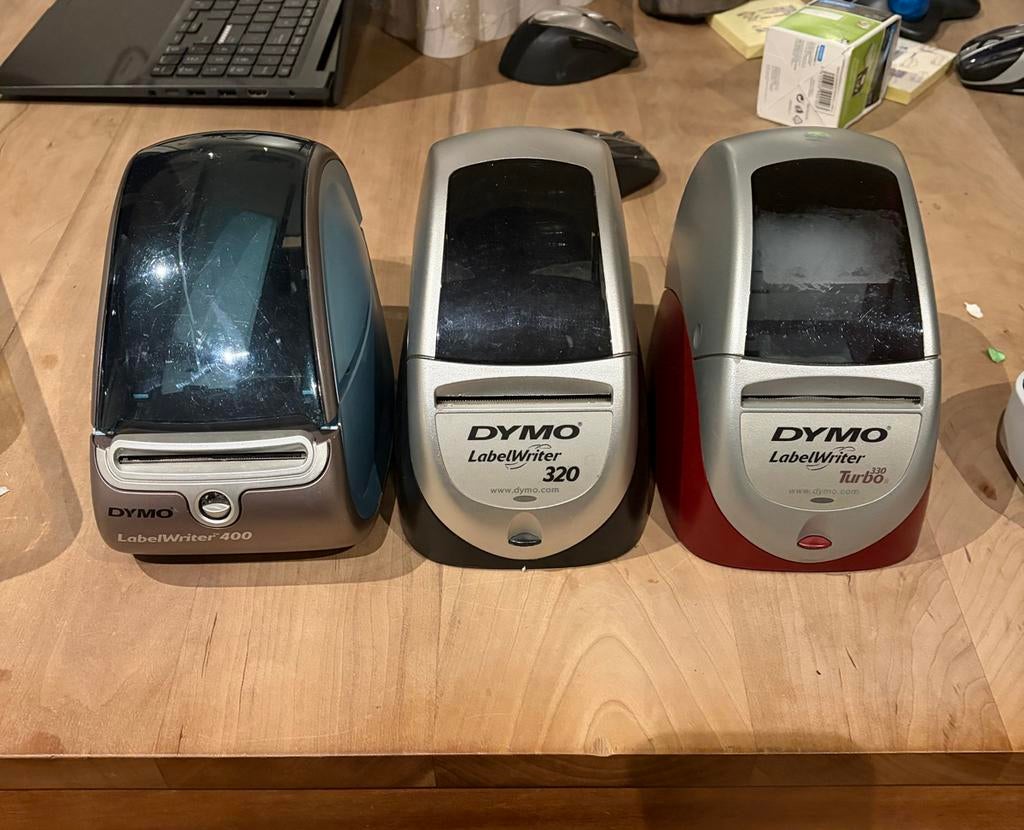 Diverse Dymo Labelprinters & Labels - Los of Bundel, Computers en Software, Labelprinters, Ophalen of Verzenden, Gebruikt, Etiket