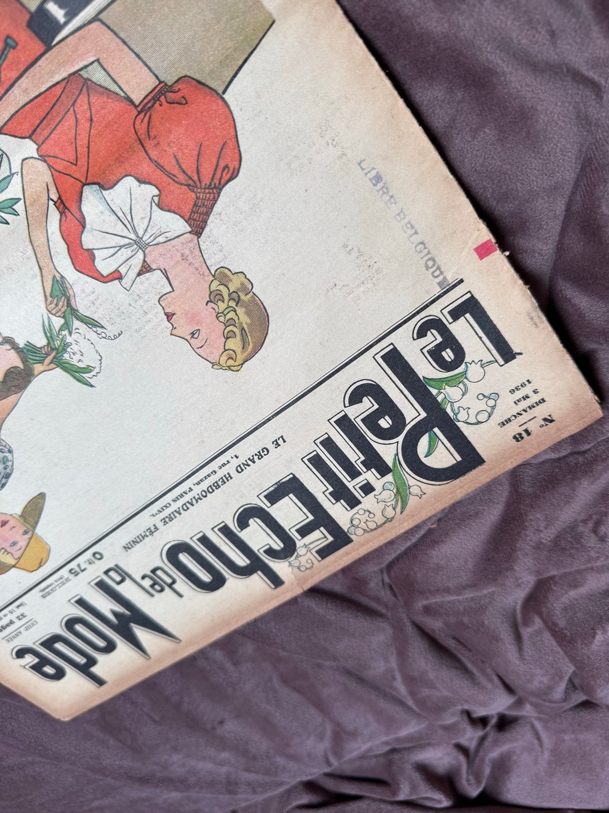 Le Petit Echo de la Mode - 5 mei 1935 - Vintage tijdschrift, Verzenden, Gelezen, Damesbladen