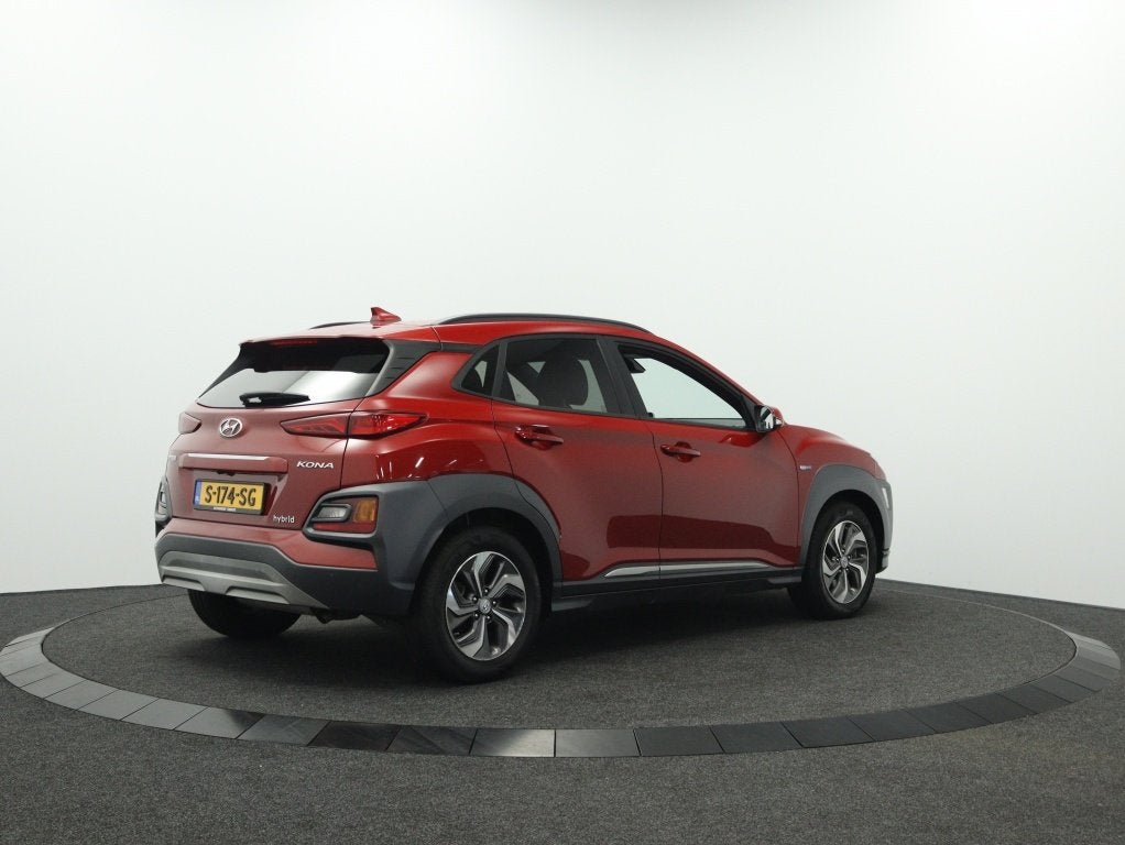 Hyundai KONA 1.6 GDI HEV Premium Sky | Schuifdak | Leder | C, Auto's, 12 maanden, Gebruikt, Leder, SUV of Terreinwagen