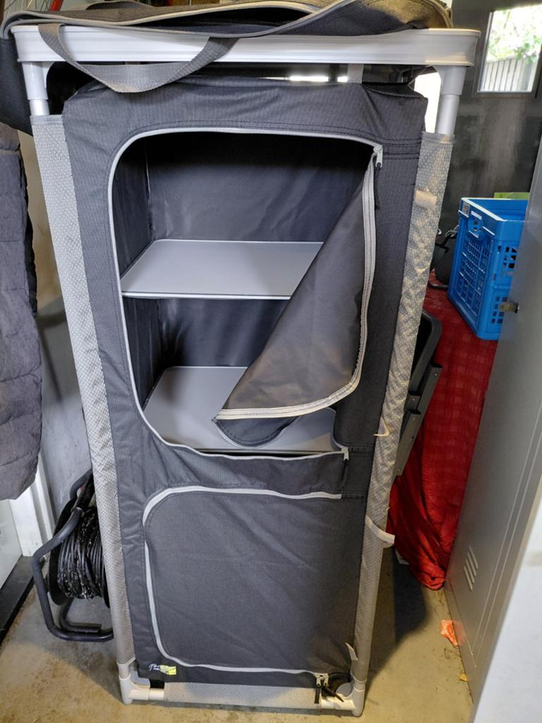 Opvouwbare Campingkast met 3 Planken - Ideaal voor Tent, Ophalen of Verzenden, Gebruikt
