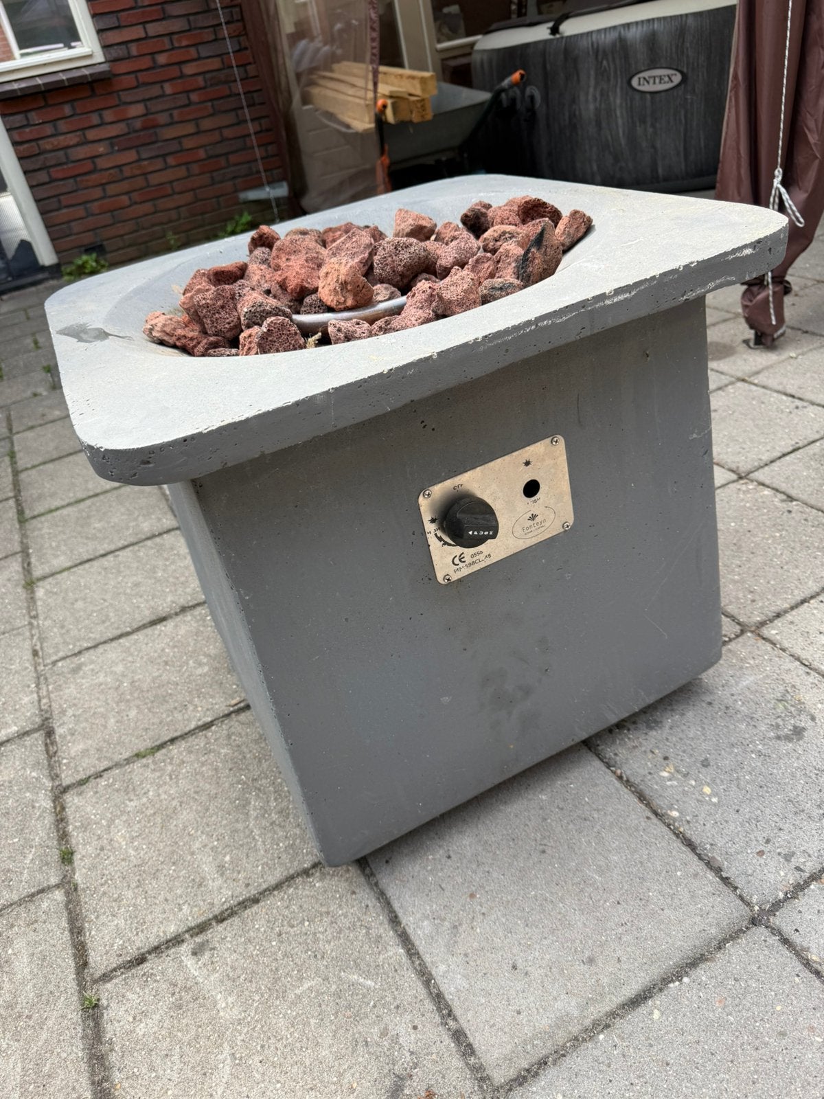 Tafelhaard sfeerhaard gashaard gasheater, Tuin en Terras, Ophalen, Gebruikt