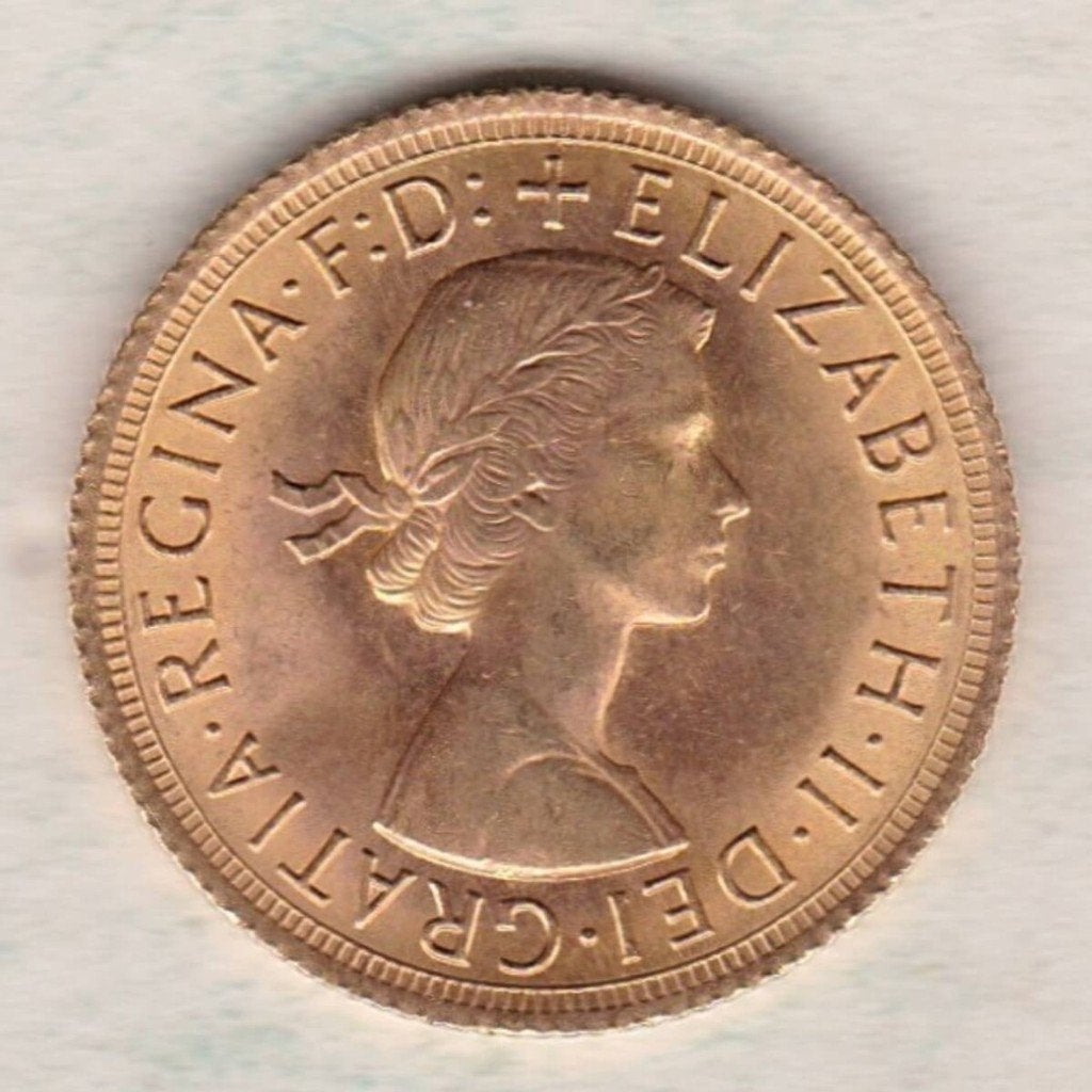 Gold full sovereign 1966 - Elizabeth II - 22k, 7.98 g, Ophalen, Overige landen, Losse munt, Goud