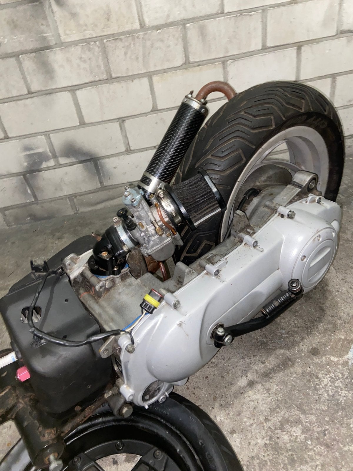 Piaggio 70cc blok plug en play, Fietsen en Brommers, Brommeronderdelen | Scooters, Ophalen, Gebruikt, Blok, Piaggio