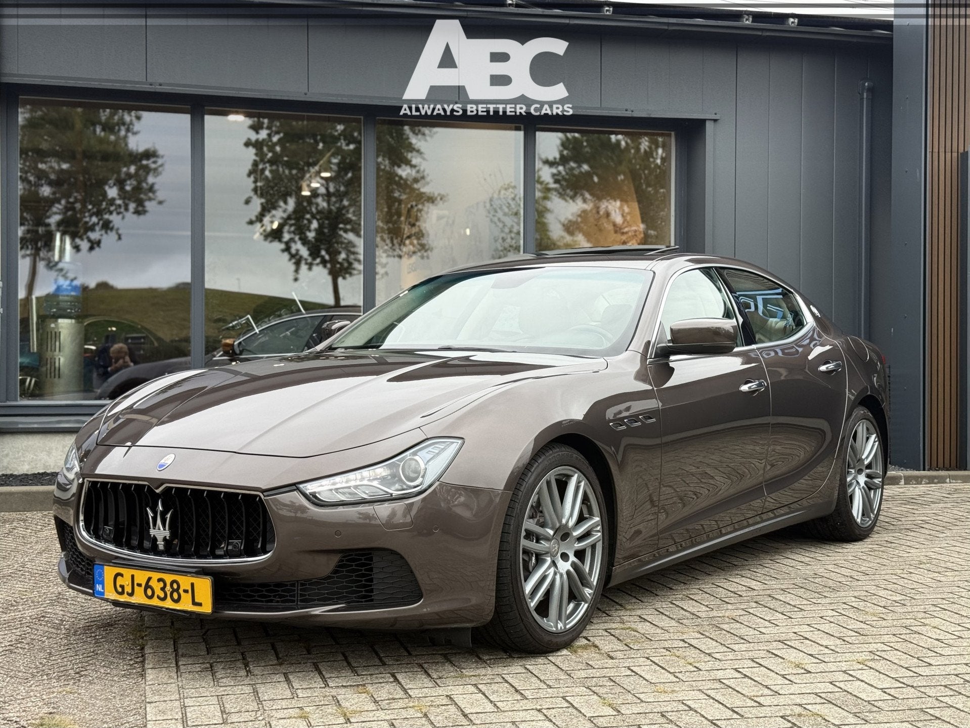 Maserati Ghibli 3.0 V6 D (bj 2015, automaat), Auto's, Maserati, Euro 5, Achterwielaandrijving, Gebruikt, Beige