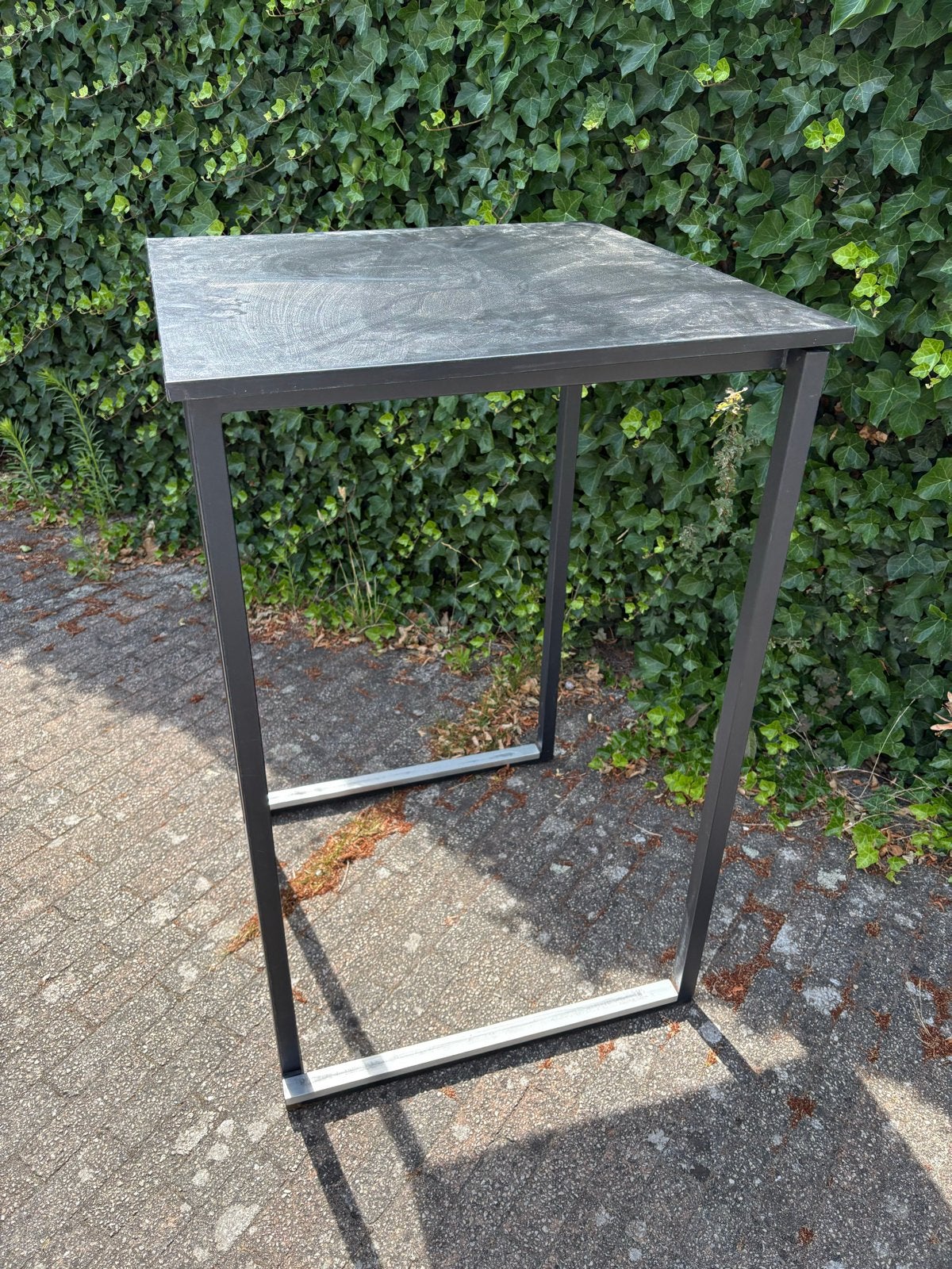 5x Statafel zwart kubic stapelbaar, Huis en Inrichting, Tafels | Statafels, Ophalen, Gebruikt