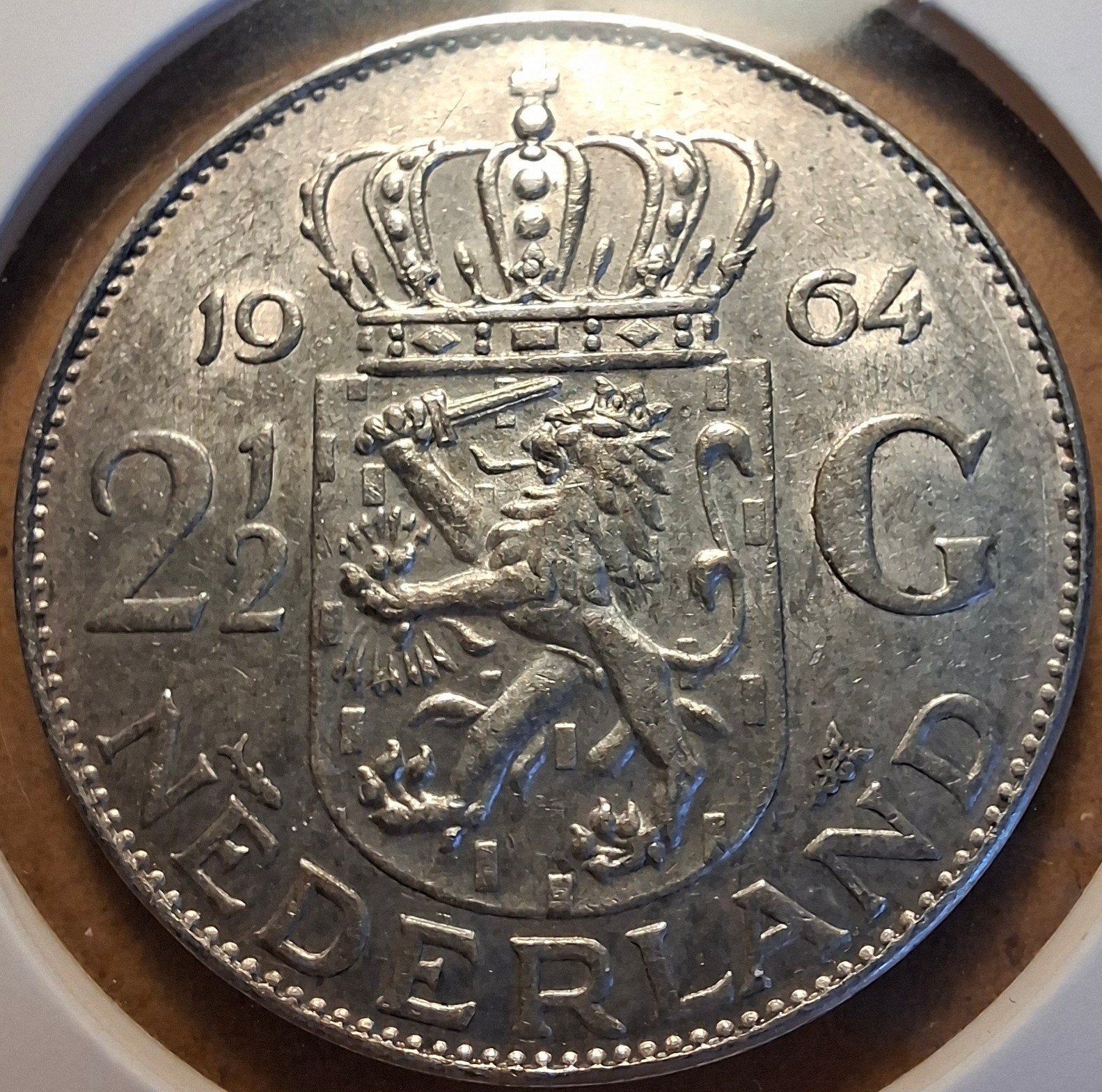Rijksdaalder 1964, Koningin Juliana, Zilver, Ophalen of Verzenden, Losse munt