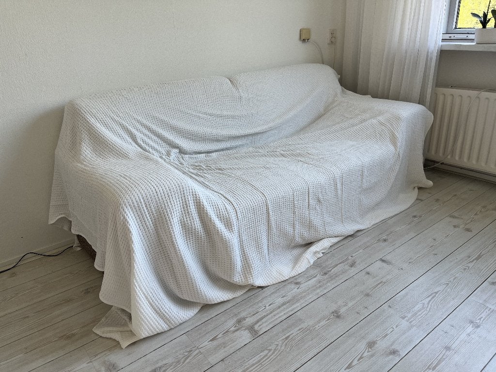 2-zits bank, zit lekker! + mooie sprei, Ophalen, Gebruikt, 150 tot 200 cm, Tweepersoons