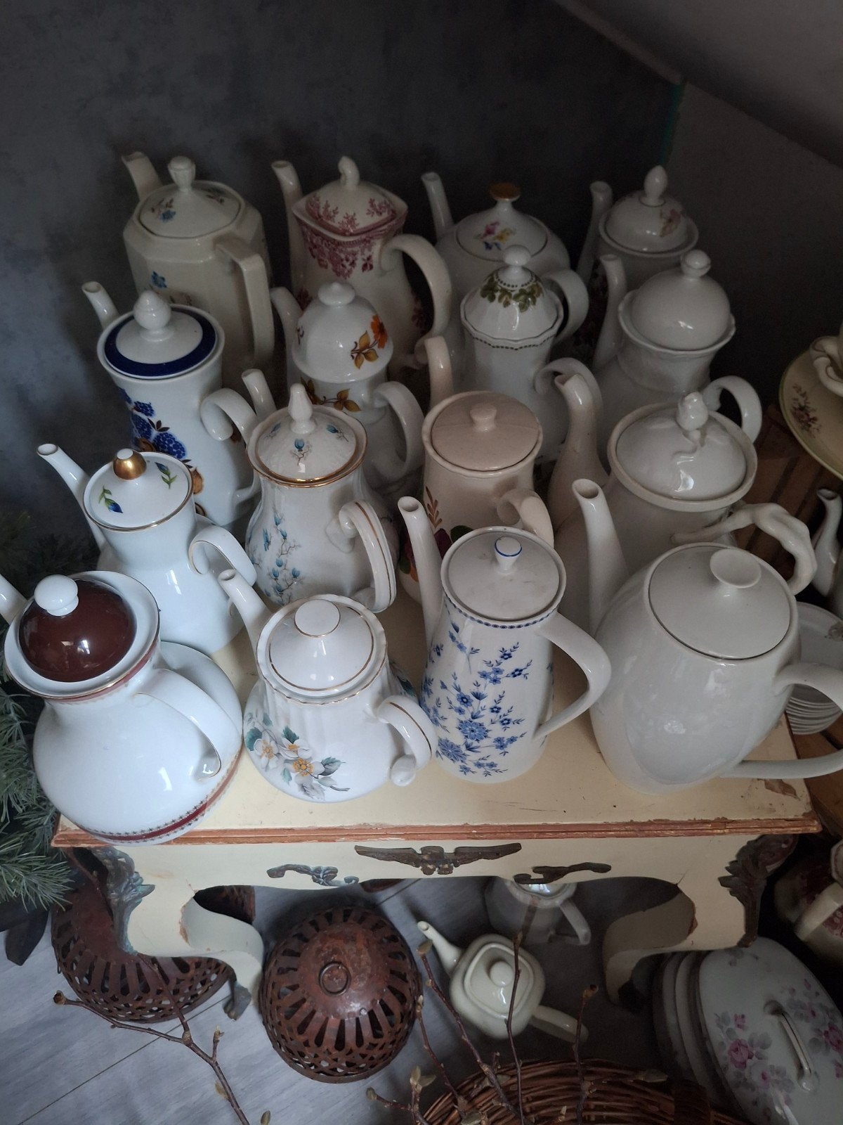 koffie/thee kannen., Ophalen