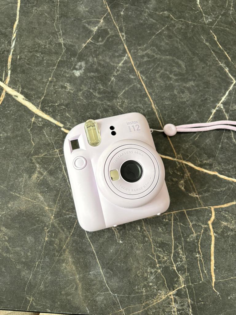 Lila Instax mini 12, Verzenden, Zo goed als nieuw, Polaroid, Fuji