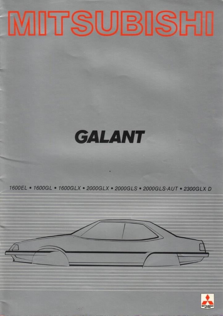 Brochure Mitsubishi Galant 1982, Ophalen of Verzenden, Gelezen, Mitsubishi
