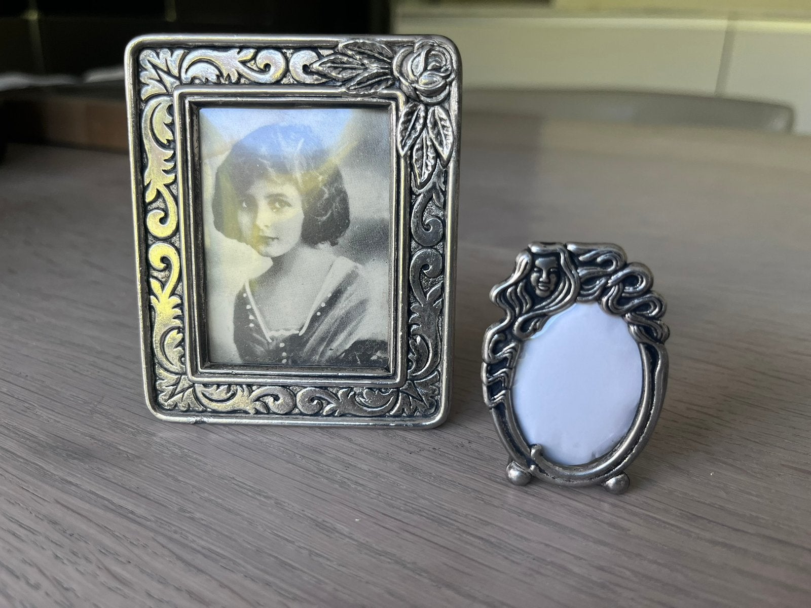 Engelse zilveren ( 925) lijstjes / jugendstihl / als set, Ophalen of Verzenden, Zilver