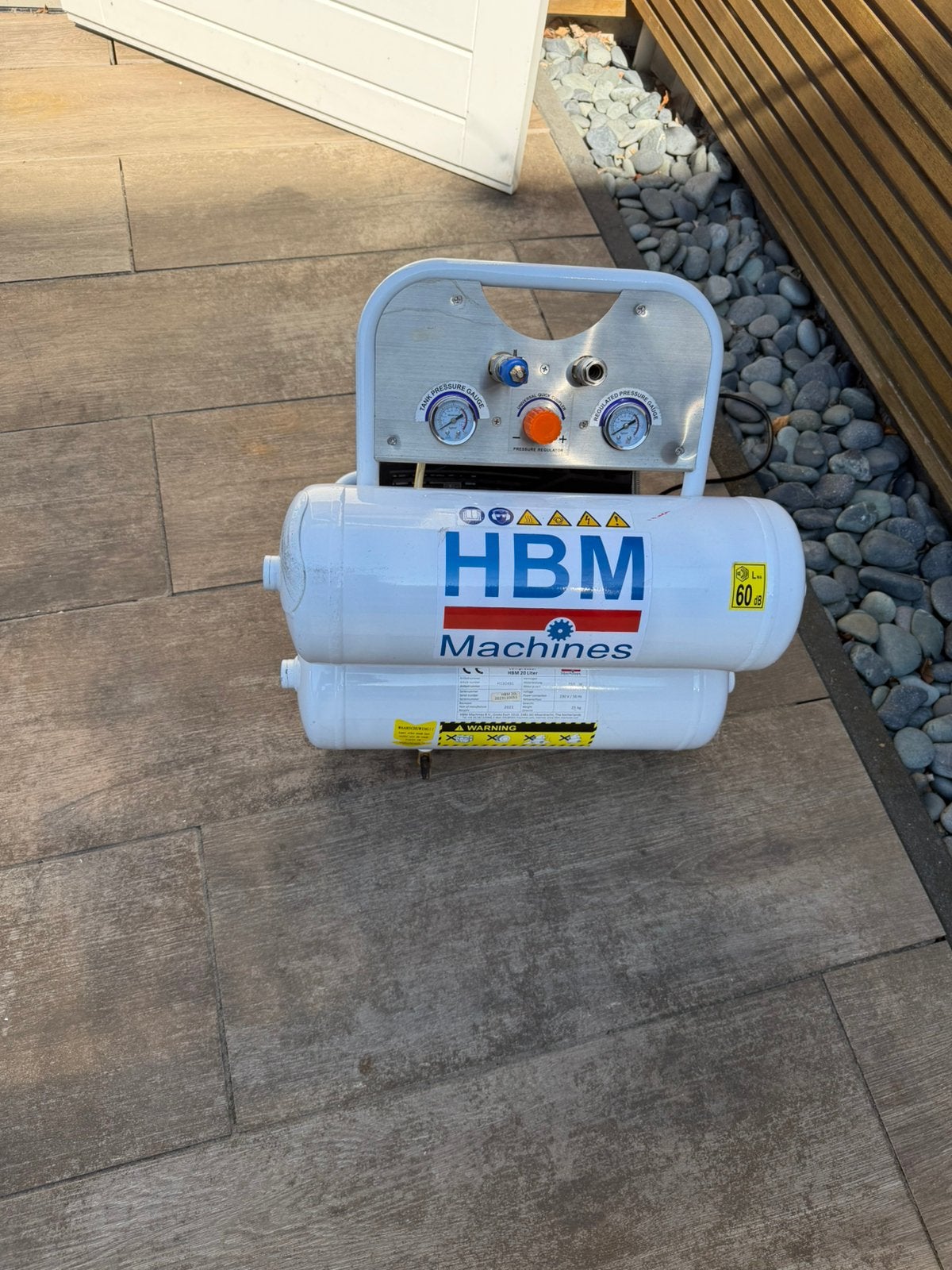 Wagner Flexion 690 en HBM compressor model 2 - 20 liter, 100 liter of meer, Ophalen, Zo goed als nieuw, 200 tot 400 liter/min