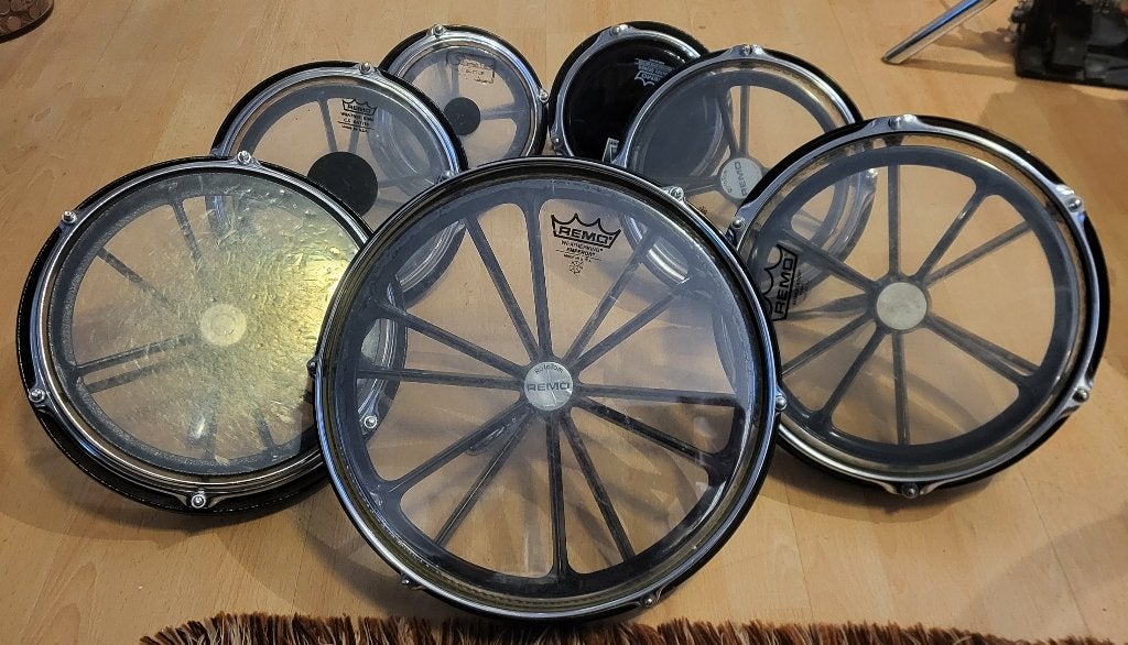 REMO Rototoms + Steve Gadd BDS14ASG snare, Ophalen, Gebruikt, Overige merken