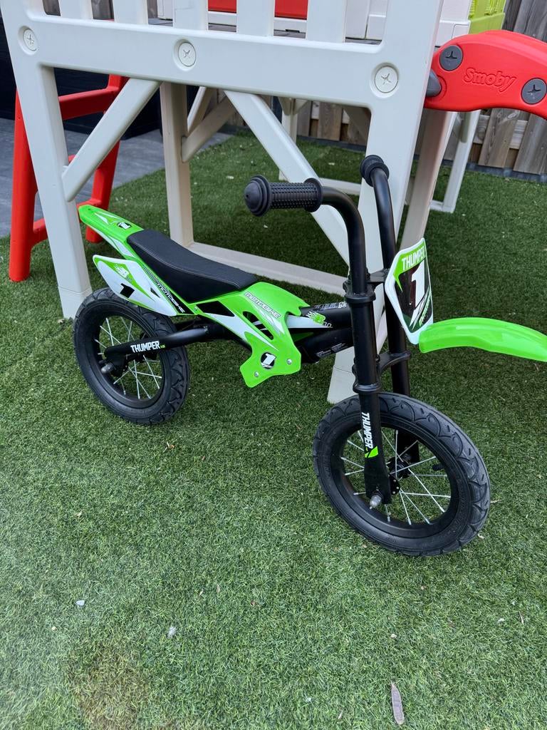 Thumper loopfiets crossmotor groen, Ophalen of Verzenden, Nieuw, Loopfiets