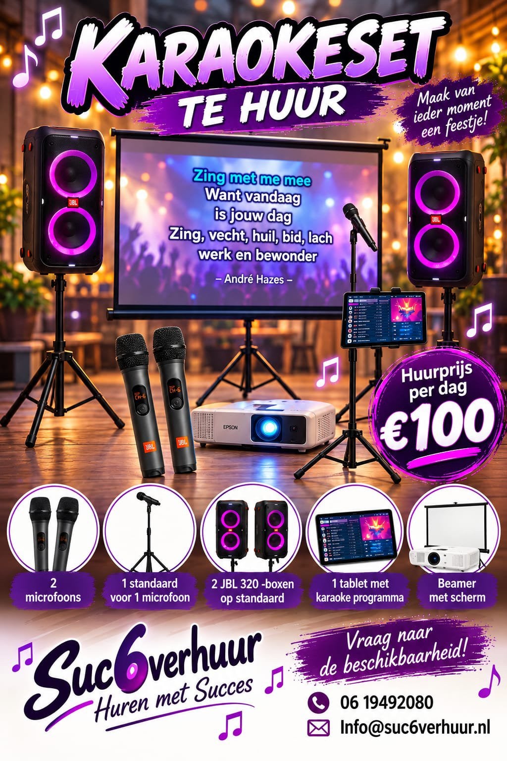 Karaokeset te huur #compleet, Ophalen, Complete set