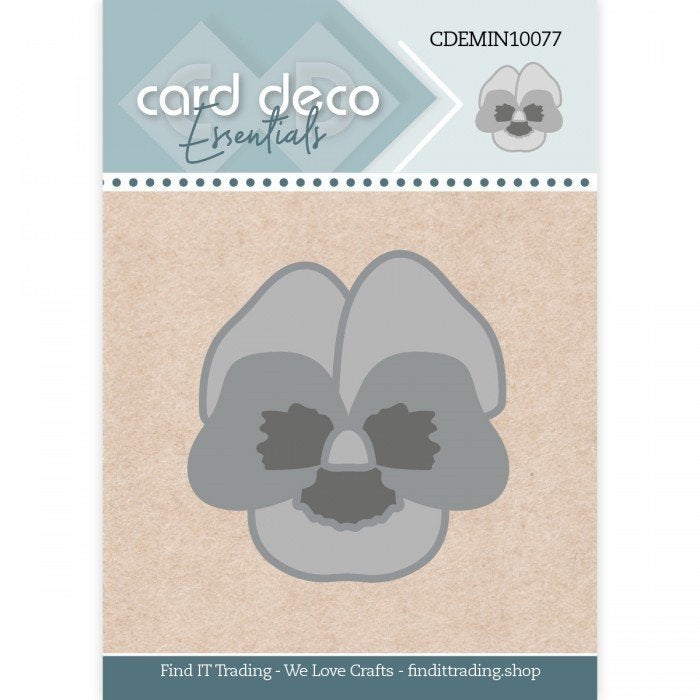 Card Deco Essentials mini dies 77 Pansy CDEMIN10077, Hobby en Vrije tijd, Scrapbooking, Overige merken, ., Nieuw, Ophalen of Verzenden