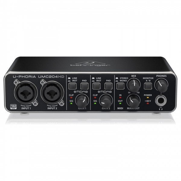 Behringer U-PHORIA UMC204HD audio-interface 192 kHz, Extern, ., Nieuw, Ophalen of Verzenden