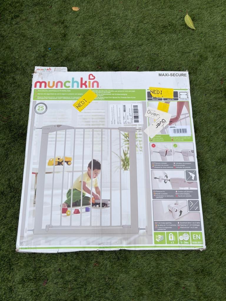 Munchkin traphekje (nieuw), Kinderen en Baby's, Traphekjes, Ophalen, Zo goed als nieuw, Metaal of IJzer