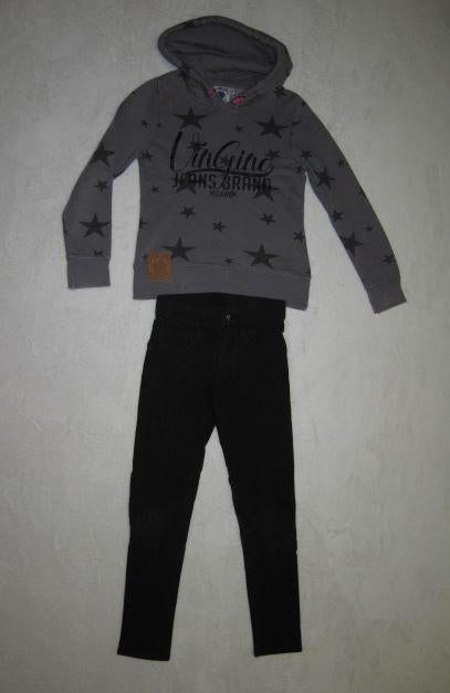 Mooie zwarte H&M broek/ track pant maat 134., Kinderen en Baby's, Kinderkleding | Maat 134, Broek, H&M, Zo goed als nieuw, Verzenden