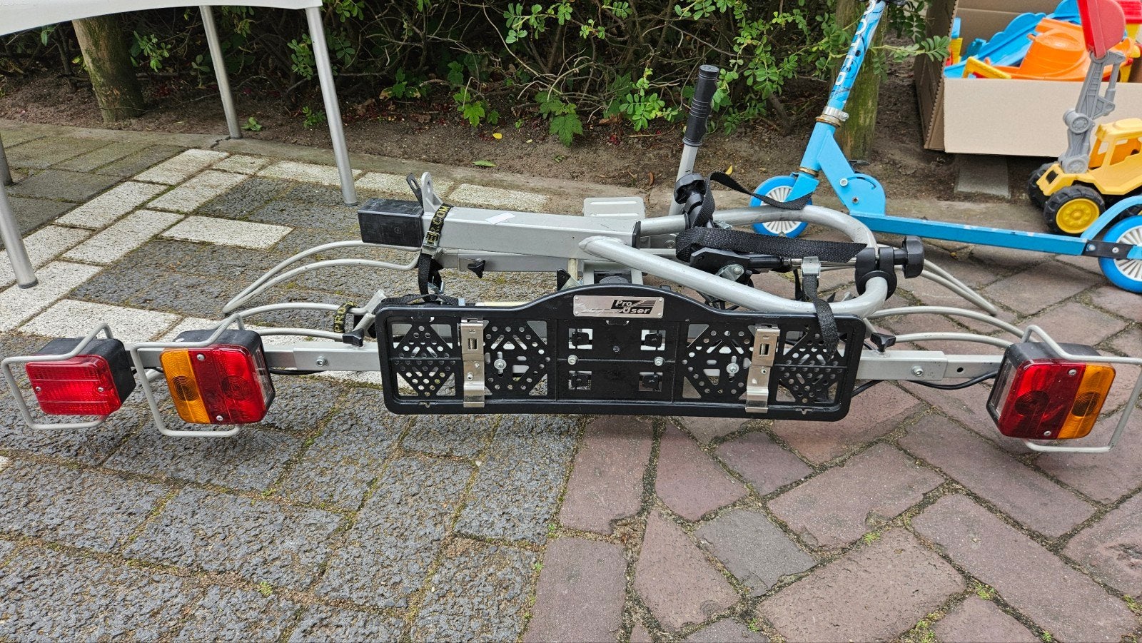 Pro user prouser fietsendrager voor dubbele fiets, Auto diversen, Fietsendragers, Ophalen, Trekhaakdrager