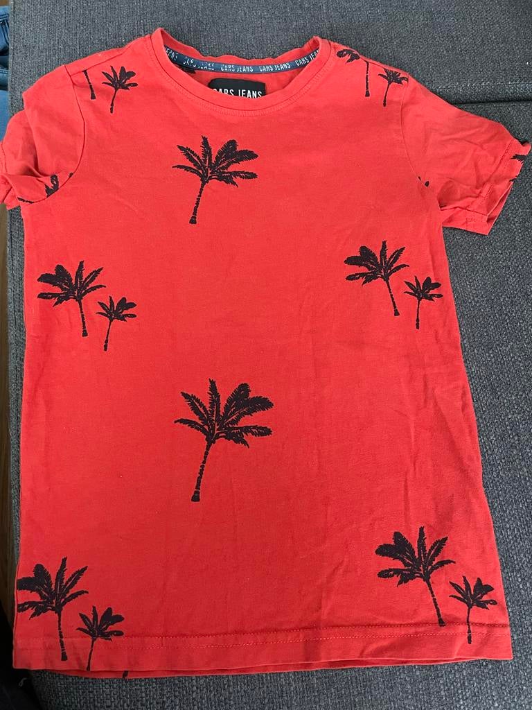 Cars Jeans T-shirt met Palmbomenprint - Maat 8, Ophalen of Verzenden, Gebruikt, Jongen of Meisje