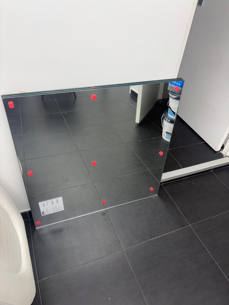 Spiegel, Ophalen, Vierkant, Nieuw, 75 tot 100 cm