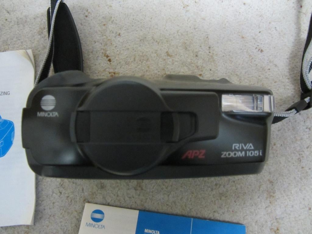 Minolta Riva Zoom 105i, Ophalen of Verzenden, Refurbished, Spiegelreflex, Canon