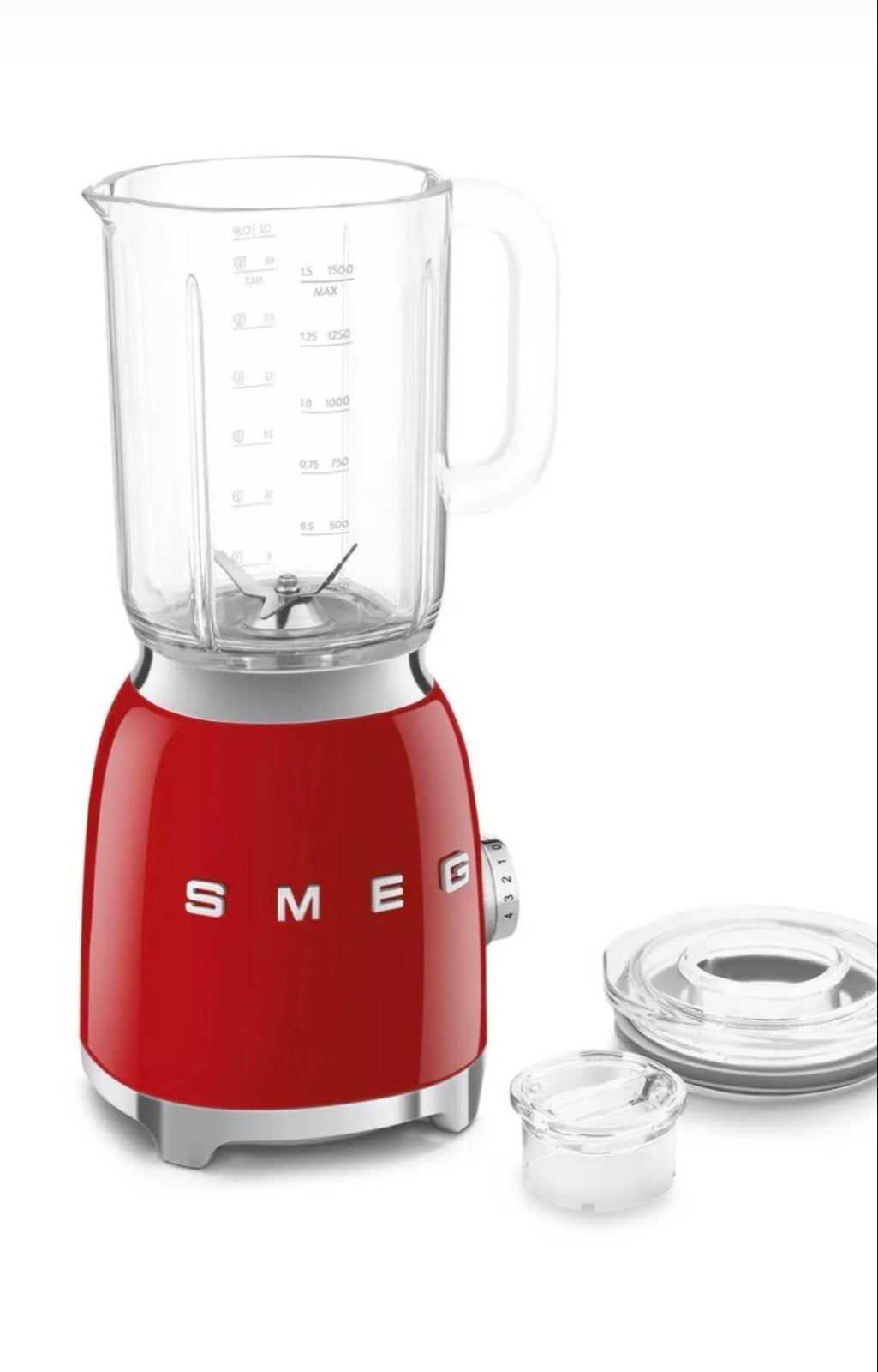 SMEG BLF03 Blender 1.5L Kunststof Rood - Nieuw in doos, Witgoed en Apparatuur, Ophalen of Verzenden, Nieuw, Blender